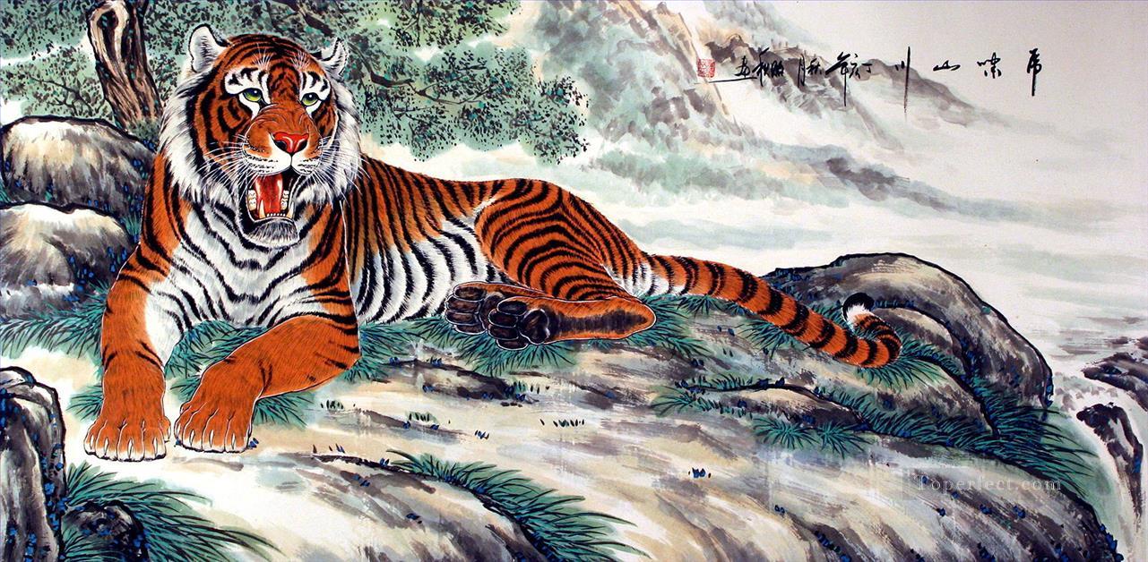 Chinesische Tiger Ölgemälde